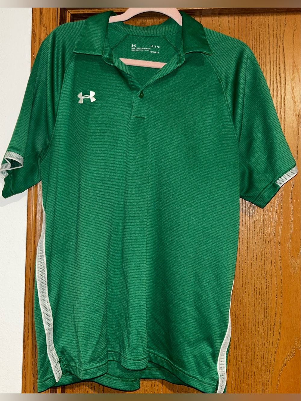 UA Green Polo with White Trim